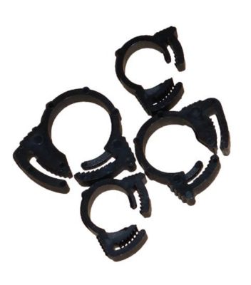 Helix Racing Products Hose Clamps, 5/16, 11/32, 13/32, 15/32 in., Nylon Ratchet Style, 16 pc. Assort.