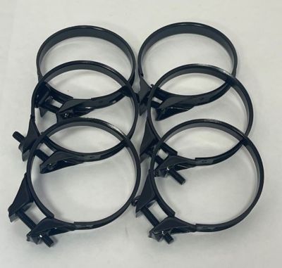 Helix Racing Products OEM Style Hose Clamp, Black Oxide Finish, 41-44mm., 6 pk., 110-1044