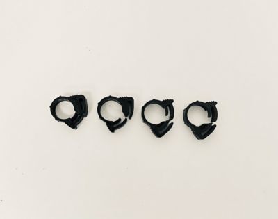 Helix Racing Products Hose Clamps, 13/32 in.,0.4-0.46 in. Clamp Range, Nylon Ratchet Style, 100 pk.