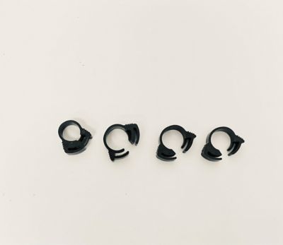 Helix Racing Products Hose Clamps, 11/32 in.,0.34-0.4 in. Clamp Range, Nylon Ratchet Style, 100 pk.