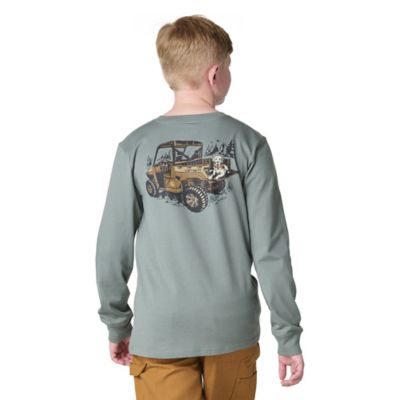 Carhartt Youth Boy Long-Sleeve Utility Vehicle Pocket T-Shirt
