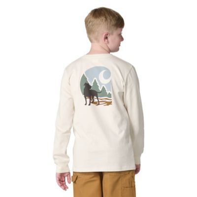 Carhartt Youth Boy Long-Sleeve C Dog Pocket T-Shirt