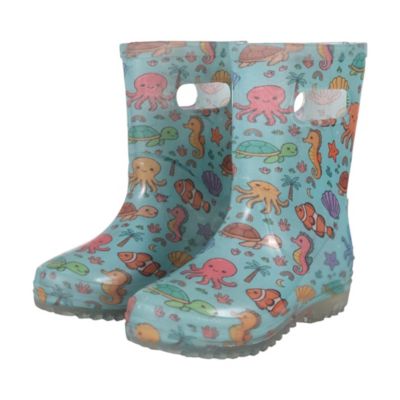 TuffRider PuddleJump Ocean Friends Mucker Boots for Children, 10,Multi ...