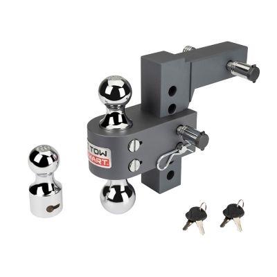 TowSmart Aluminum Adjustable Tri-Ball Mount, 5 5/8 in. Drop, 12,000 lb.