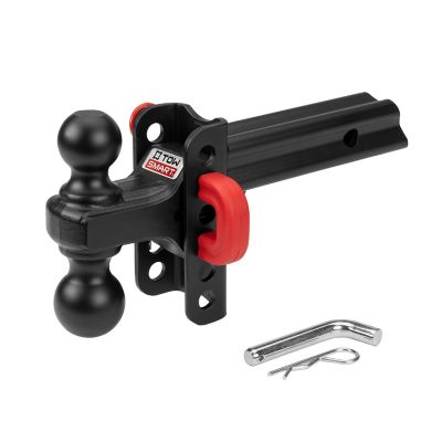 TowSmart X-Mount Adjustable Dual Ball Mount, 3 1/4 in. Drop, 10,000 lb., Red U-Pin