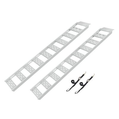 CargoSmart 12 x 78in. Aluminum Straight Fixed Ramp with Treads, 1250 lb. Capacity, 2 pk.