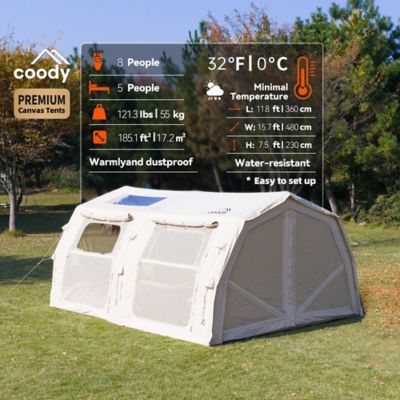 COODY 10-Person Familia AirTent 17.2 PRO, Beige