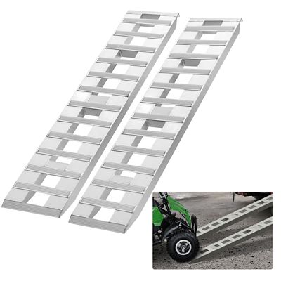 VEVOR Loading Ramps, 72 x 15 in, Durable Aluminum and Heavy-Duty Trailer Ramp Set with Anti-Slip Plates, 2 pc.