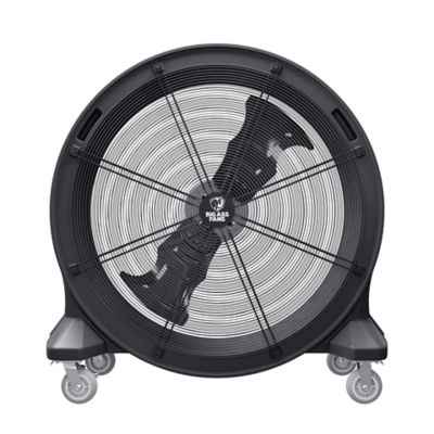Big Ass Fans Bandit 42 in. High Velocity Industrial Portal Barrel/Drum Fan, 11,044 CFM, IP55 Rated, 120V, Midnight Black