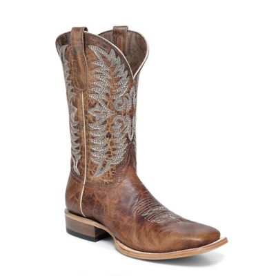 Corral Men's Embroidery Broad Square Toe Western Boots