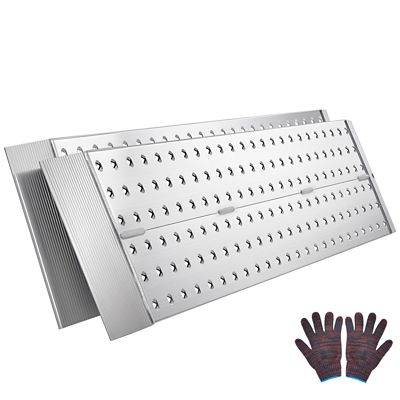 Trustmade Alum ATV Ramps, 55 x 12in., HD Anti-Slip, 3000 lb., for Mcycles, Lawnmowers, Tractors & Carts, 2 pc.
