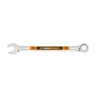 GEARWRENCH 28mm 12 pt. Hi-Viz Long Pattern Combination Wrench