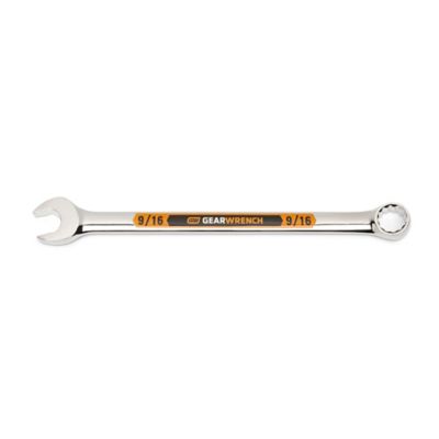 GEARWRENCH 9/16 in. 12 Point Hi-Viz Long Pattern Combination Wrench