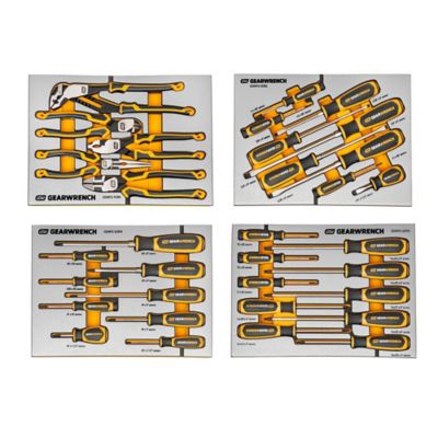 GEARWRENCH 33 pc. Pliers and Screwdrivers Sets in Premium Foam Trays
