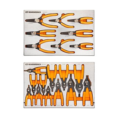 GEARWRENCH 20 pc. Snap Ring Pliers Sets in Premium Foam Trays