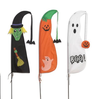 Gerson International Nylon Halloween Flags Set of 3 60 in. H