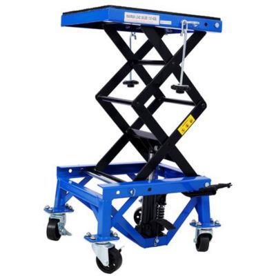 TMB Hydraulic Motorcycle Scissor Jack 300 lbs. Capacity, blue