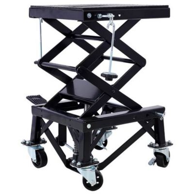 TMB Hydraulic Motorcycle Scissor Lift 300 lbs. Capacity, Black