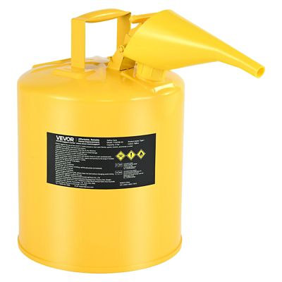 VEVOR Safety Can, 5 Gallon Type I Yellow Safety Can for Diesel with Stainless Steel Flame Arrester
