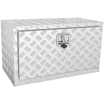 VEVOR Underbody Truck Box, 30 x 14 x 16in. Pickup Storage Box, Heavy Duty Aluminum Diamond Plate Tool Box with Lock and Keys