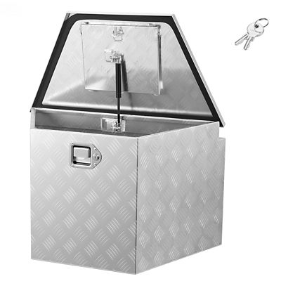 VEVOR Trailer Tongue Box, 33 x 19 x 18in. Aluminum Trailer Tongue Tool Box