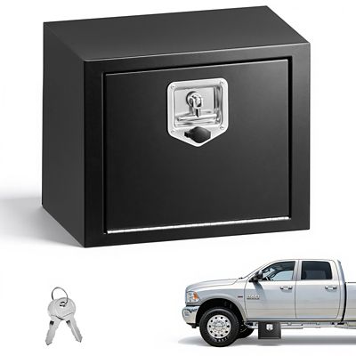 VEVOR Underbody Truck Tool Box, 18 x 12 x 14 in. Heavy Duty Steel Trailer Storage Box with Lock & Keys