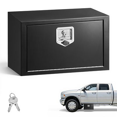 VEVOR Underbody Truck Tool Box, 24 x 12 x 14 in. Heavy Duty Steel Trailer Storage Box with Lock & Keys