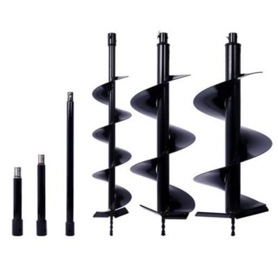 TMB 3 pc. Replacement Drill Bits for 3/4 in. Shaft Earth Auger with Rod Kit