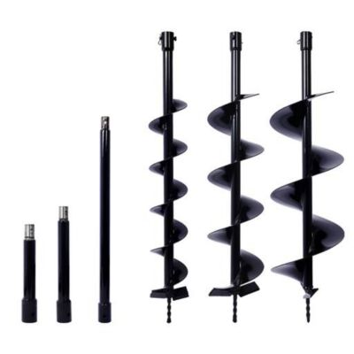 TMB 3 pc. Auger Drill Bits for 3/4 in. Shaft Earth Auger with Rod Kit