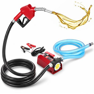 VEVOR Diesel Fuel Transfer Pump Kit 12 V 10 GPM DC with Automatic Shut-off Nozzle Hose