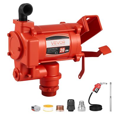 VEVOR Fuel Transfer Pump 110 V, 20 GPM 76 L/min, AC Electric Oil Transfer Pump, with Auto Shut-Off