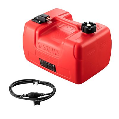 VEVOR Boat Fuel Tank, 3.17 gal./12 L Marine Outboard Transfer Tank, Transfer Tank with 9.8 ft. Hose