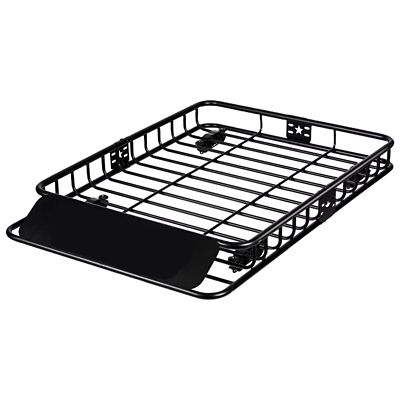 Trustmade Roof Rack Cargo Basket, 46 x 36 x4.5 in. Heavy-Duty 200 lb. Universal Rooftop Carrier for SUV, Truck, Vehicle