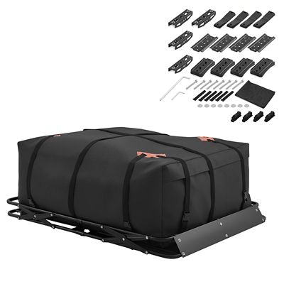 Trustmade Roof Rack Cargo Basket 51 x 36 x 4in., Folding Carrier 200 lb. All-Weather for SUV Truck Car