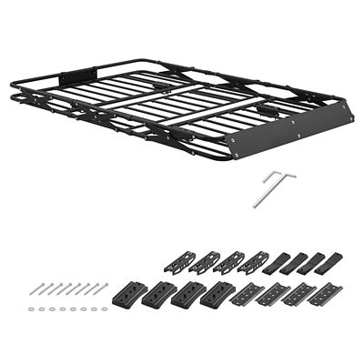 Trustmade Roof Rack Cargo Basket 64x39x4 in, Folding Carrier 200 lb. All-Weather for SUV Truck Car