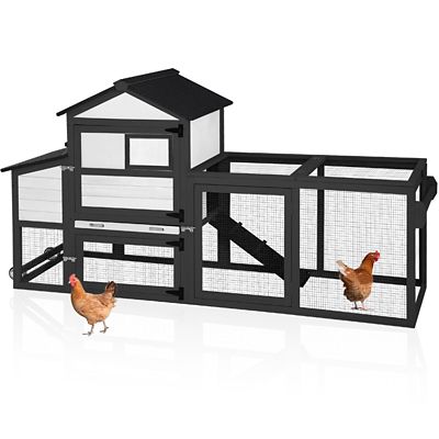 Aivituvin Mobile Chicken Tractor, Chicken Coop for 2-3 Chickens,12.33 ft. sq.