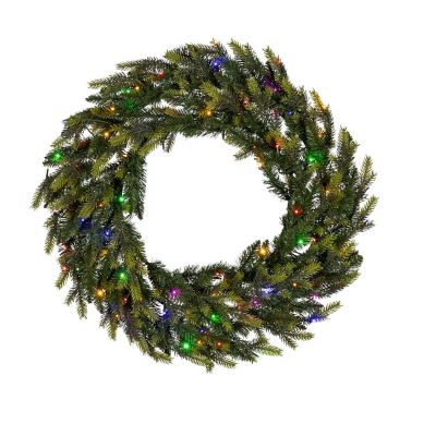 SterlingNatural Cut Baum Wreath 30 in. Pre-Lit