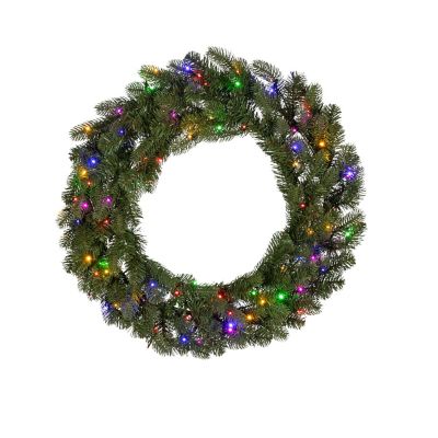 SterlingNatural Cut Cierra Wreath 30 in. Pre-Lit
