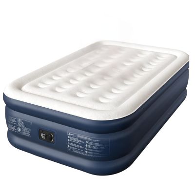 Teamson US Inc Full Air Mattress with Built-in Pump Fast Inflation Guest Bed Honeycomb Support