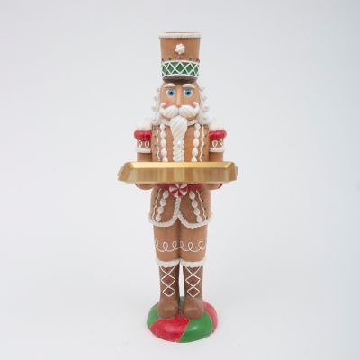 Gerson International Magnesium Gingerbread Toy Soldier with Tray 35.8 in. H
