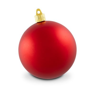 Hallmark Red Velvet Shatterproof Ball Christmas Ornaments, Set of 8, 2 Tubes of 4, 4 in., 100mm