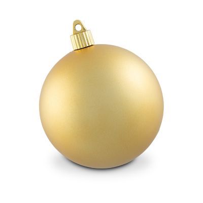 Hallmark Gold Velvet Shatterproof Ball Christmas Ornaments, Set of 8, 2 Tubes of 4, 4 in., 100mm