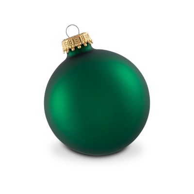 Hallmark Green Velvet Glass Ball Christmas Ornaments, Set of 16, 2 Boxes of 8, 2 5/8 in., 67mm