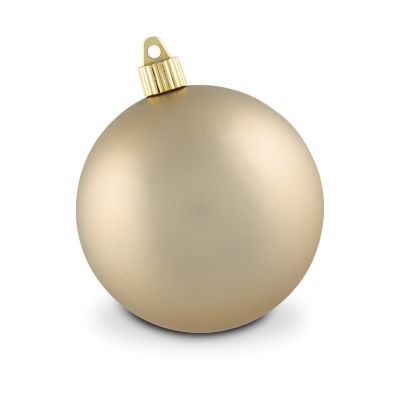 Hallmark Champagne Velvet Shatterproof Ball Christmas Ornaments, Set of 8, 2 Tubes of 4, 4 in., 100mm