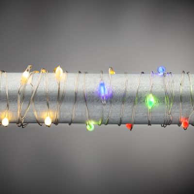Everlasting Glow 10 ft. Dual-Color LED Light String, 30 Warm White and Multi-Color Fairy Lights-Remote