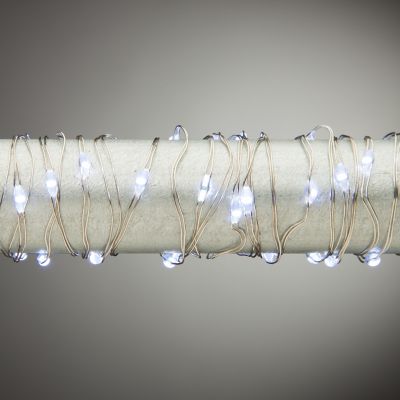 Everlasting Glow Battery-Cool White Micro LED Light Strings, 5 ft. Fairy Lights-Timer, Set of 3
