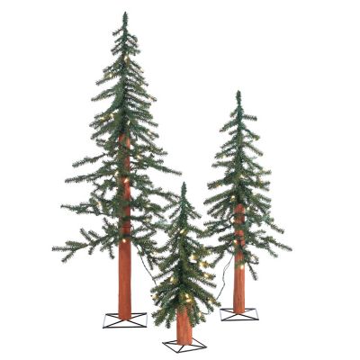 Sterling Pre-Lit Alpine Trees 3 pc. Set, 2 ft.