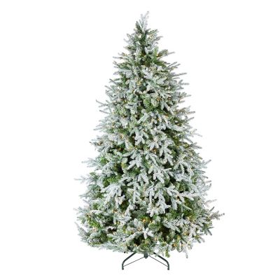 Sterling Natural Cut Flocked Spruce Tree, 5 ft.