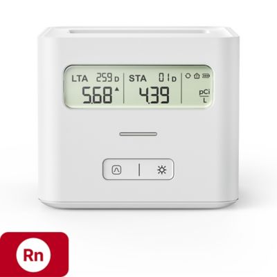 X-SENSE Radon Detector with LCD Display White 2 -Year Battery