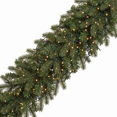 Sterling Natural Cut Monaco Pine Garland 9 ft. Pre-Lit